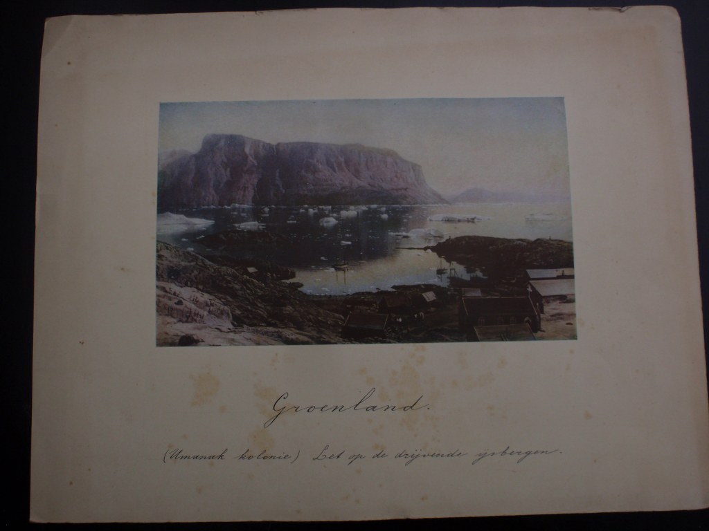 Color print of an early Umanak sailing expedition circa 1880