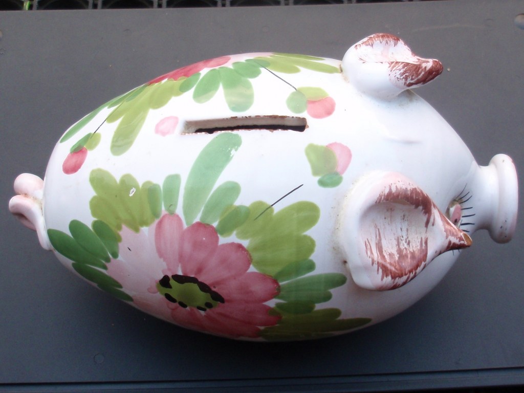 Retro Piggy Bank from the Seventies