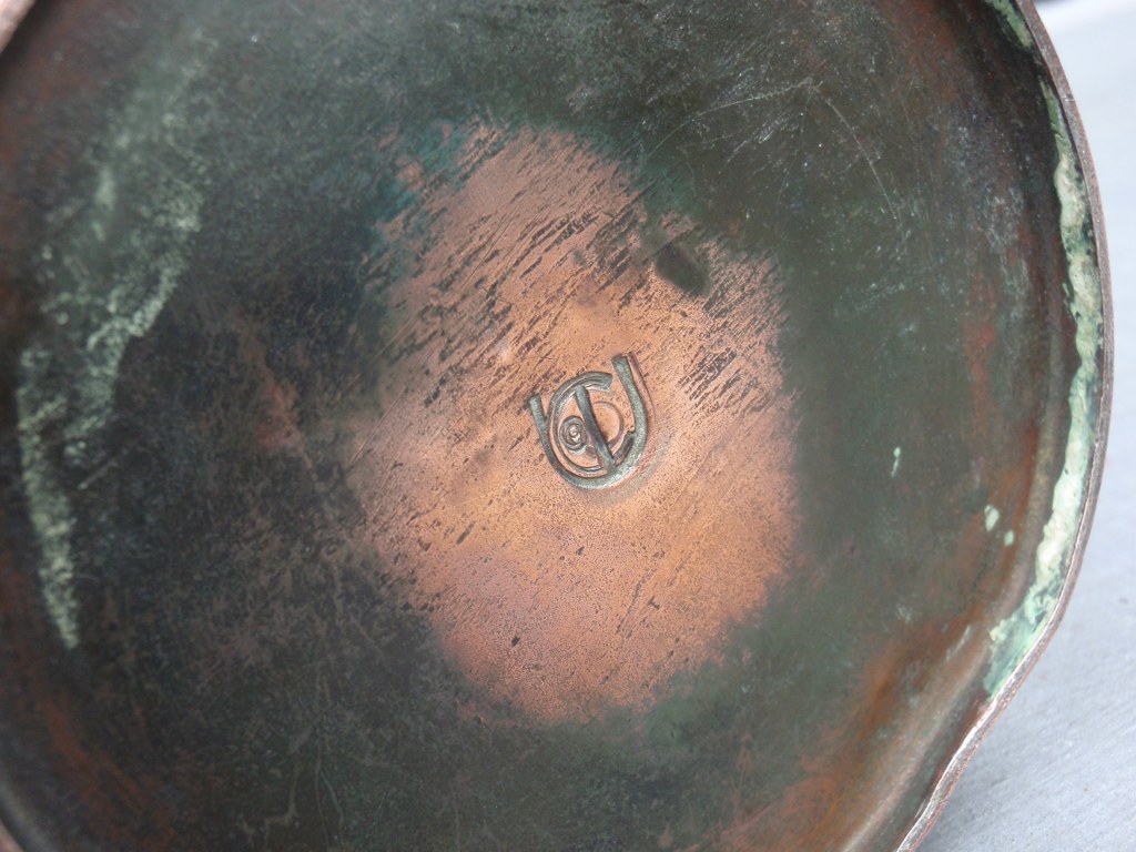 Jan Eisenloeffel red copper mocha-jug 1900