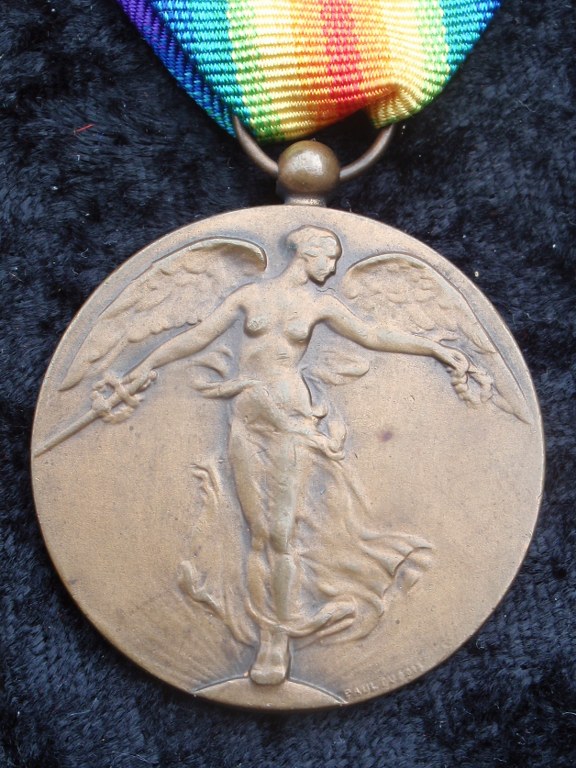 Foto en medailles van een Belgische WO1-oorlogsveteraan