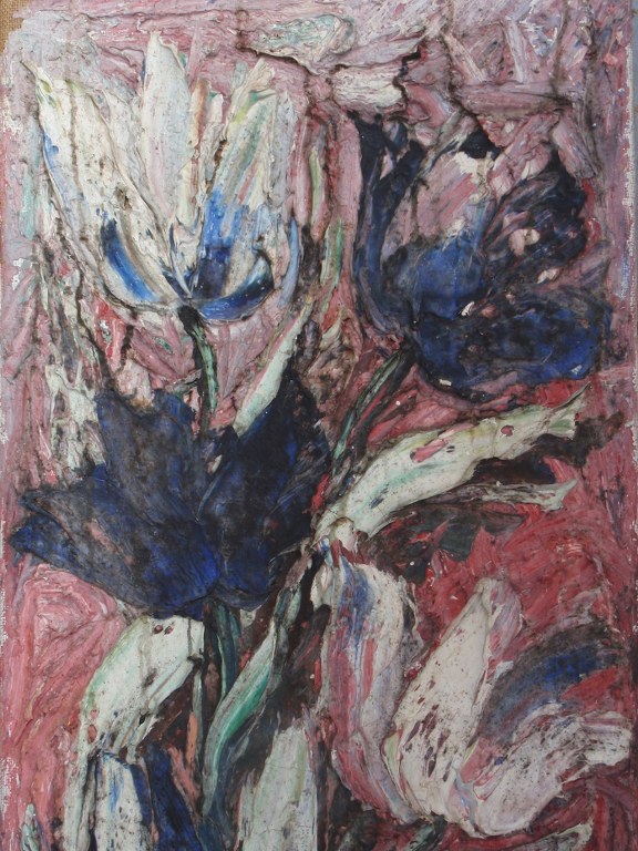 Early tulips painting by Bram Bogart
