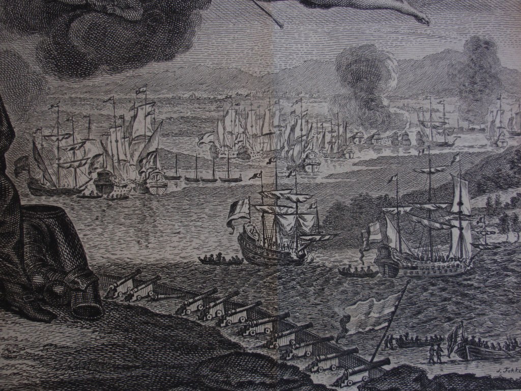 Etching battle of Chatham 1667