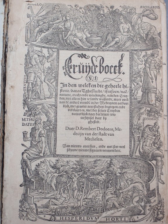 Very rare Cruijde Boeck by Rembert Dodoens (Dodonaeus) from 1563