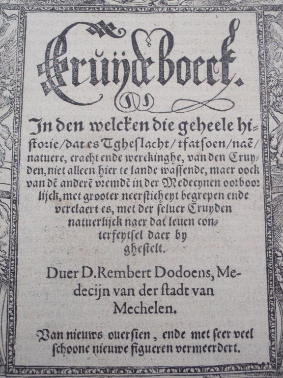 Very rare Cruijde Boeck by Rembert Dodoens (Dodonaeus) from 1563