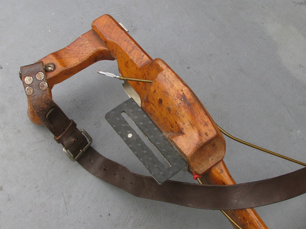 Vintage wooden rifle camera with telelens holder-3