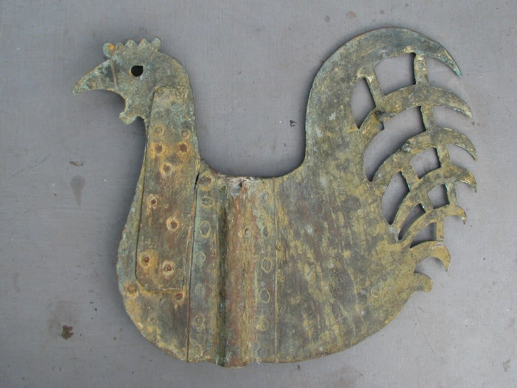 Old Dutch weather vane in the shape of a cock-1