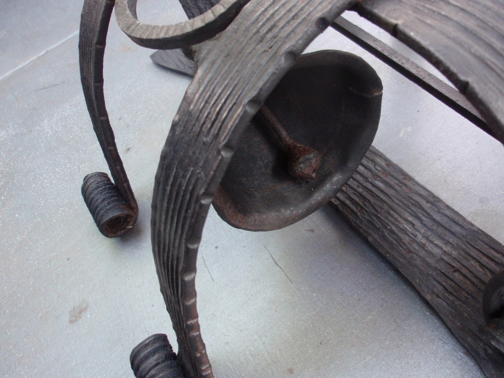 Dutch wrought iron doorbell